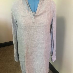 Linen dress with pockets. Never worn